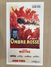 Manifesto Film Ombre rosse John Wayne J.Ford Ristampa di storica locandina 35x50