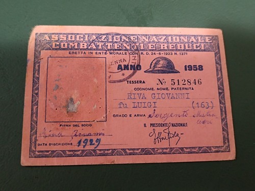 Tessera associazione nazionale - tessera,