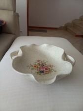 Centrotavola In Ceramica A Forma Di Fiore Con Manici 
