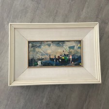 DE CERCE BRUNO - GONDOLE - Dipinto Originale Olio su Tavoletta. CERTIFICATO