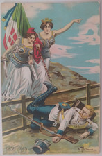 ANTIAUSTRIACA - GUERRA MONDIALE - WW1 PROPAGANDA - CARTOLINA ILLUSTRATA TALLONE