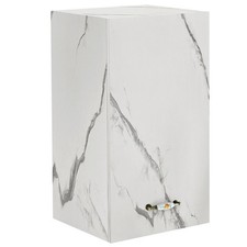 Pensile da Cucina Armadio Sospeso da Parete Design Minimal Bianco Effetto Marmo