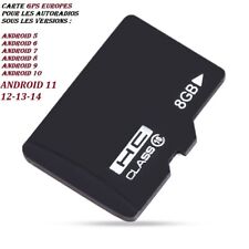 Micro SD Carte (8G) GPS EUROPE pour Autoradios ANDROID 5-6-7-8-9-10-11-12-13-14