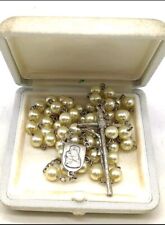 Esclusivo Rosario del Papa Francesco perle grandi e benedetto