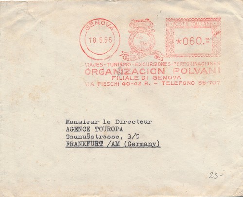Italia 1955 busta affrancatura - 1955,