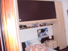 Camera ragazzi  panna/marrone h: 200, P:55, L: 50 scrivania porta tv libreria