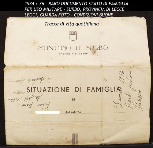 1936 situazione famiglia in - situazione, di