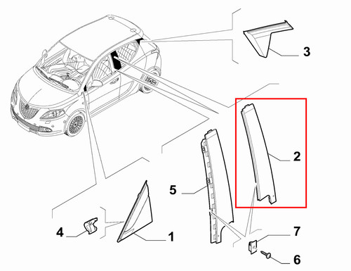 Modanatura esterna laterale - esterna,