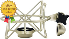 Supporto e supporto microfono in metallo per Neumann TLM 103/M147 - Argento