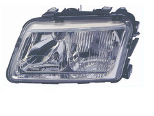 FARO FANALE PROIETTORE ANTERIORE SX PER AUDI A3 H7 H4 1996 2000 CON FENDINEBBIA