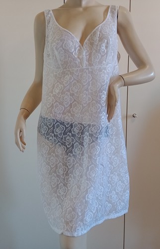 Vintage sottoveste pizzo nylon - vintage,