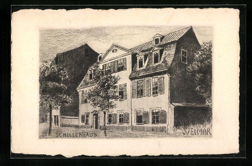 Cartolina artistica weimar - cartolina,
