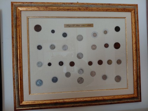 Quadro monete storia della - storia,