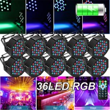 10x 180W 36 LED RGB Batteria