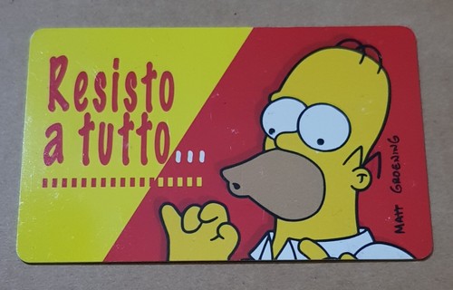 Carta homer simpson collection - simpson,