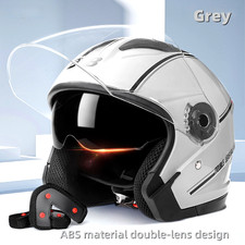 Casco JET Moto Doppia Lente