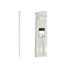 Confezione 100 fascette cablaggio fast-pro - misura 200 x 2,5 - bianco