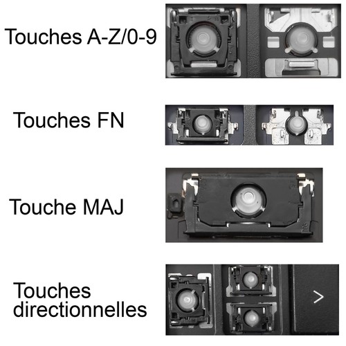 Touche clavier français - de,