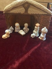 Presepe vintage statuine in