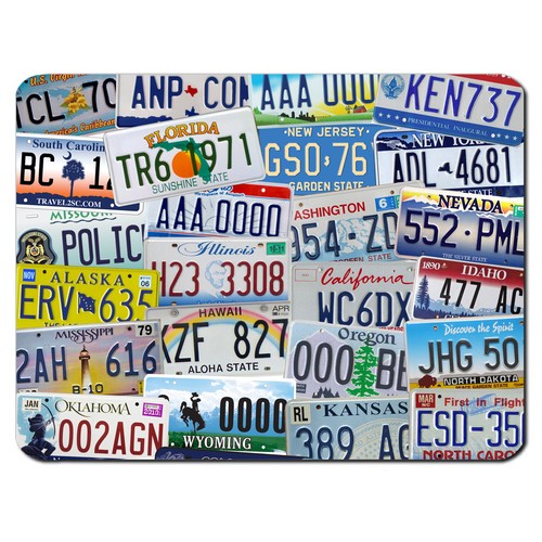 Targhe numero usa auto retrò - usa,