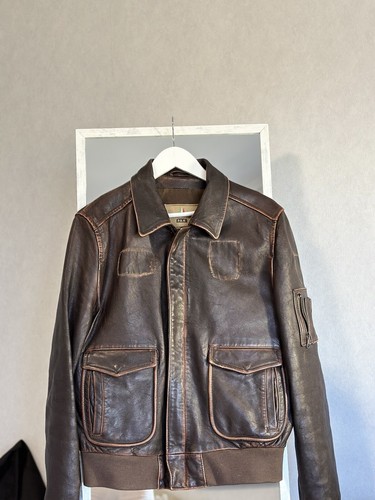 Giacca pelle marrone 2 - pelle,