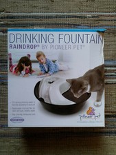 Pioneer Pet DRINKING FOUNTAIN RAINDROP Ciotola Fontana Automatica Acqua (LEGGI!)