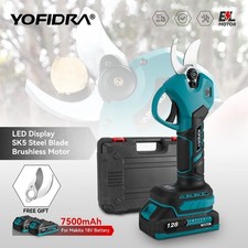 YOFIDRA Forbici elettriche senza spazzole 30MM 2Gears Cordless Ramo di albero da