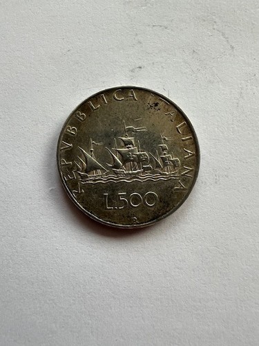 Italia 500 lire - in, argento