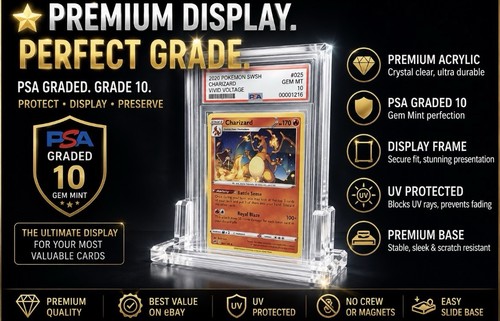 Pokemon acrylic psa graded - pokemon,