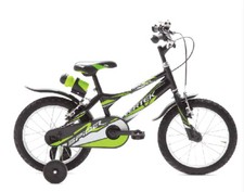 Bicicletta bambino bimbo Spider ruote "14 verde / nera 1 velocità  BRERA VERTEK
