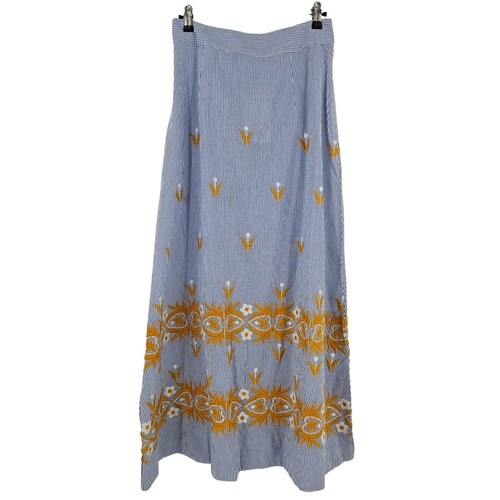 Gonna antica batik - mexica, blu