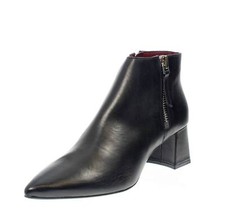 L'amour Tronchetti In Pelle Nero - Taglia 37 [24cm] Scarpe Donna Tronchetti