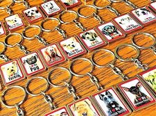 DOG KEYRING SOLID METAL. IDEAL