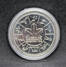 Moneta 1978 Canada Elisabetta II Giochi 1 Dollaro Argento in cofanetto FDC (C.0)