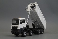 Conrad - MAN TGS NN 4 assi rimorchio ribaltabile posteriore bianco nuovo imballo originale 1:50