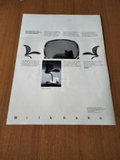 1987 WILKHAHN O-LINE CHAIR DESIGN BY HERBERT OHL VINTAGE AD PUBBLICITA