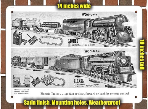 Metal sign 1946 lionel - metal,