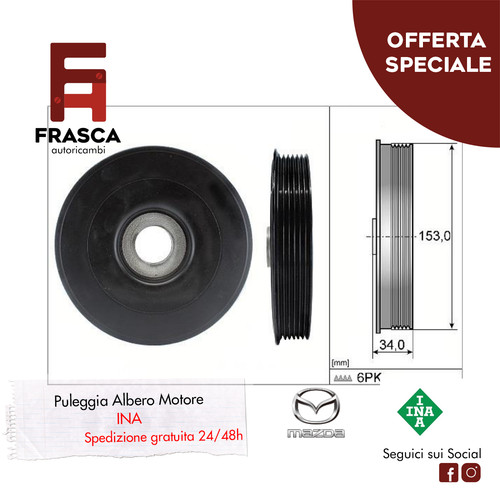 Puleggia albero motore ina - kw,