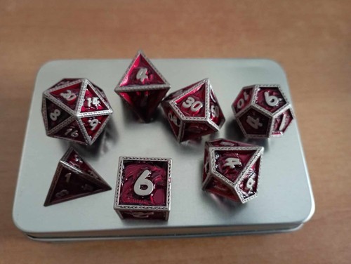 Set dadi metallici - 7,