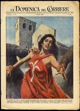 LA DOMENICA DEL CORRIERE - 6 APRILE 1952 N° 14 - TRIESTE TITANIC FIERA MILANO