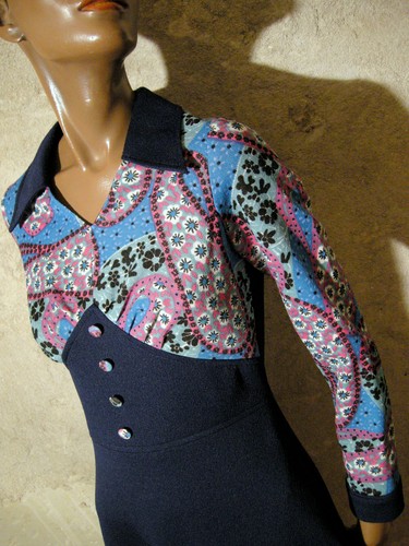 Vintage chic vestito 1970 - vestito,