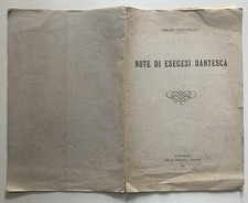 cesare cristofolini NOTE DI ESEGESI DANTESCA LEO S.OLSCHKI 1925