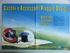 #ADVERTISING PUBBLICITA' Caschi e accessori PIAGGIO DESIGN - 1986 SI PIAGGIO '92
