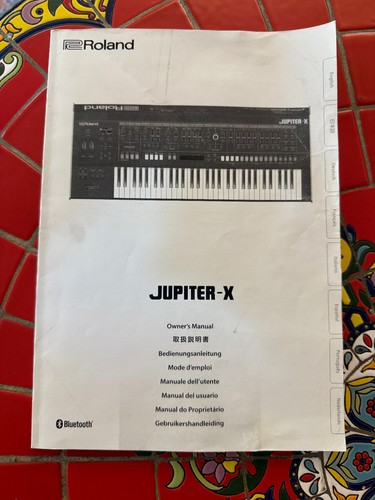 Roland jupiter manuale - roland, jupiter-x