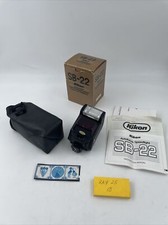 Nikon Speedlight SB-22 flash attacco a slitta per Nikon con manuale e scatola spedizione gratuita