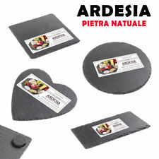 Vassoio tagliere piatto piano ARDESIA naturale rettangolare quadrato caffè food