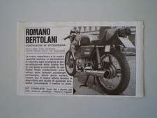 advertising Pubblicità 1975 ROMANO BERTOLANI (CORTE TEGGE) e MOTO GUZZI 250 TS
