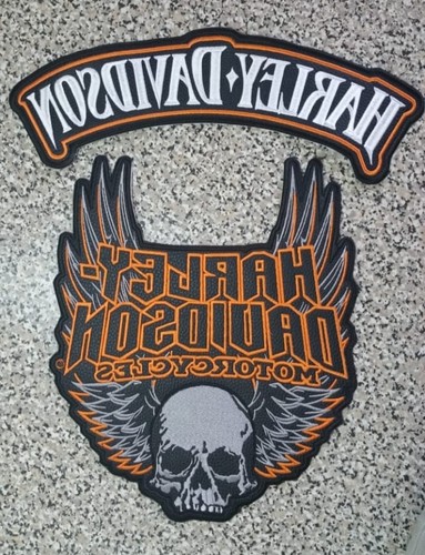 Toppe moto teschio - , alato