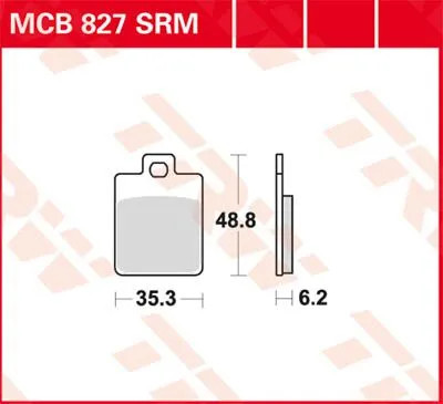 Trw mcb827ec brake - mcb827ec, pad