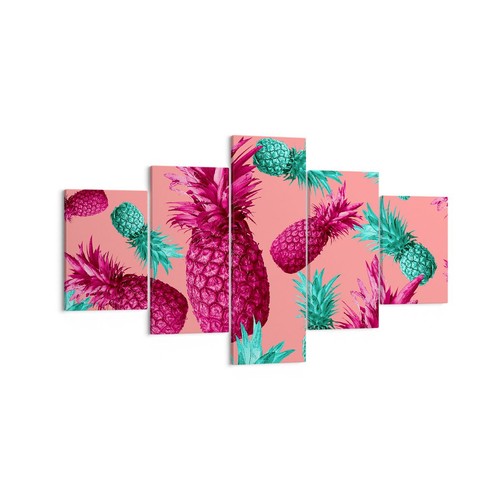 Quadro tela 125x70cm ananas - quadro,